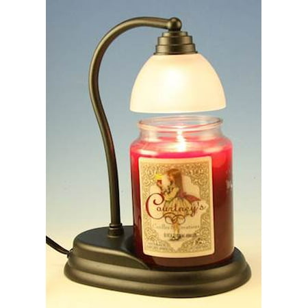 Smell of Christmas Hurricane Brushed Nickel Candle Warmer and Courtneys 26 oz Candle